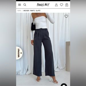 Princess Polly Slate Archer Pants